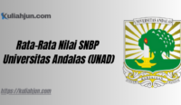 Rata-Rata Nilai SNBP Universitas Andalas (UNAD)