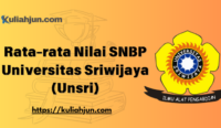 Rata-rata Nilai SNBP UNiversitas Sriwijaya (UNSRI)