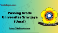 Passing Grade Universitas Sriwijaya (Unsri)