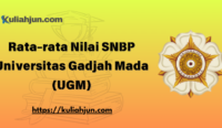 Rata-rata Nilai SNBP Universitas Gadjah Mada (UGM)