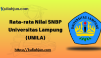 Rata-rata Nilai SNBP Universitas Lampung (UNILA)